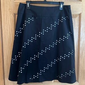 Jones New York - Cutout Skirt - Black & White - 12 Petite - 12p